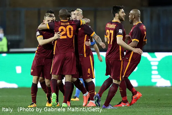 keita abbraccia nainggolan empoli roma