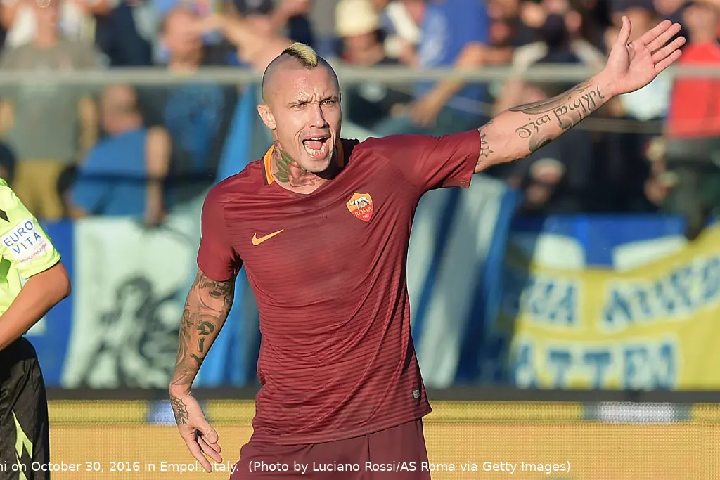 nainggolan urla mano alzata empoli roma