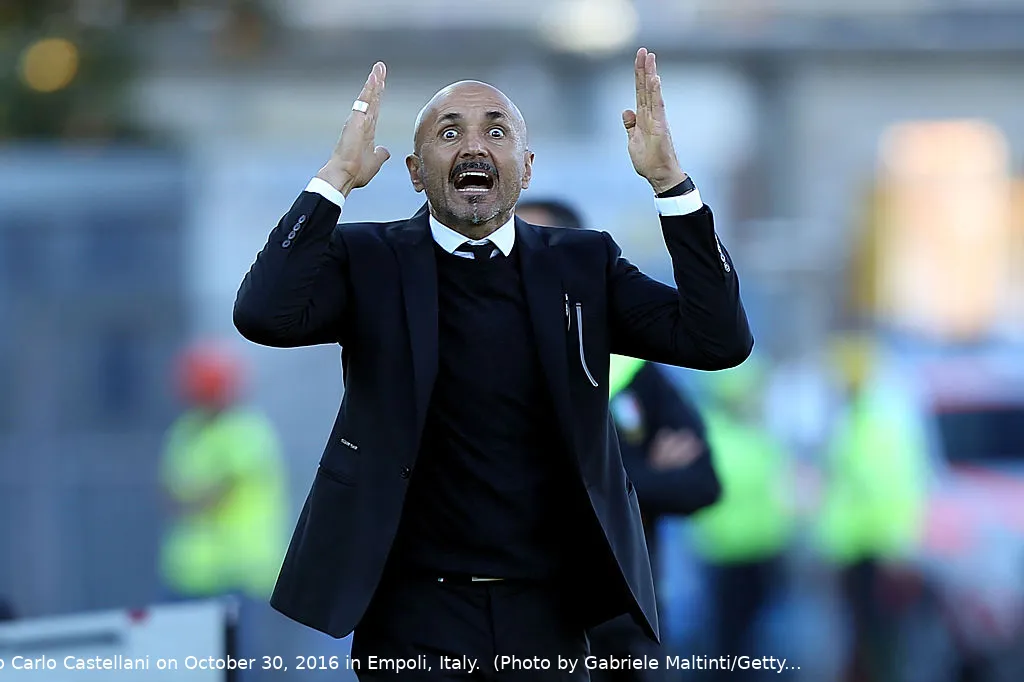 spalletti sguardo spiritato empoli roma