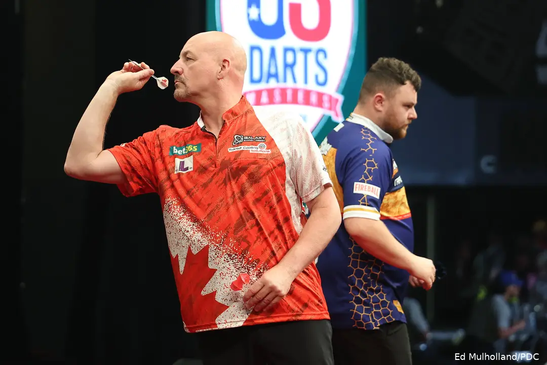 Jim Long and Josh Rock at the 2026 US Darts Masters