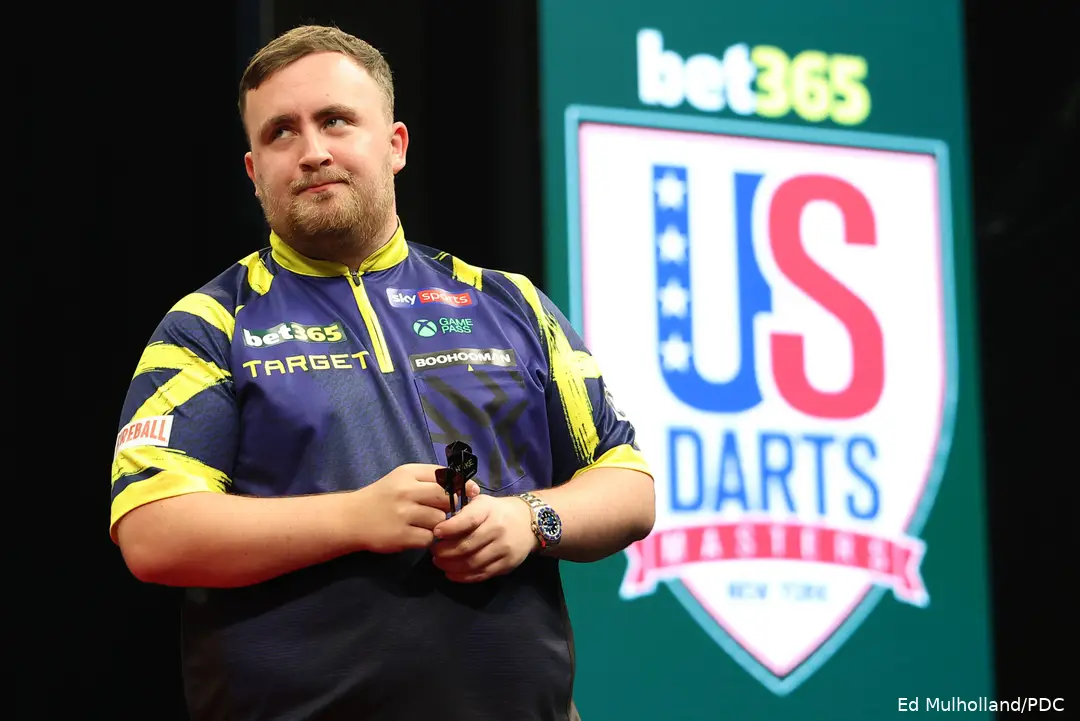 Luke Littler at the 2026 US Darts Masters