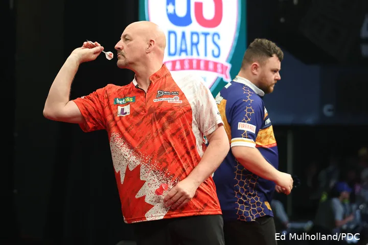 Jim Long and Josh Rock at the 2026 US Darts Masters