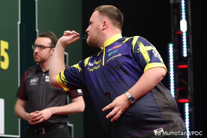 Luke Littler at the 2026 US Darts Masters