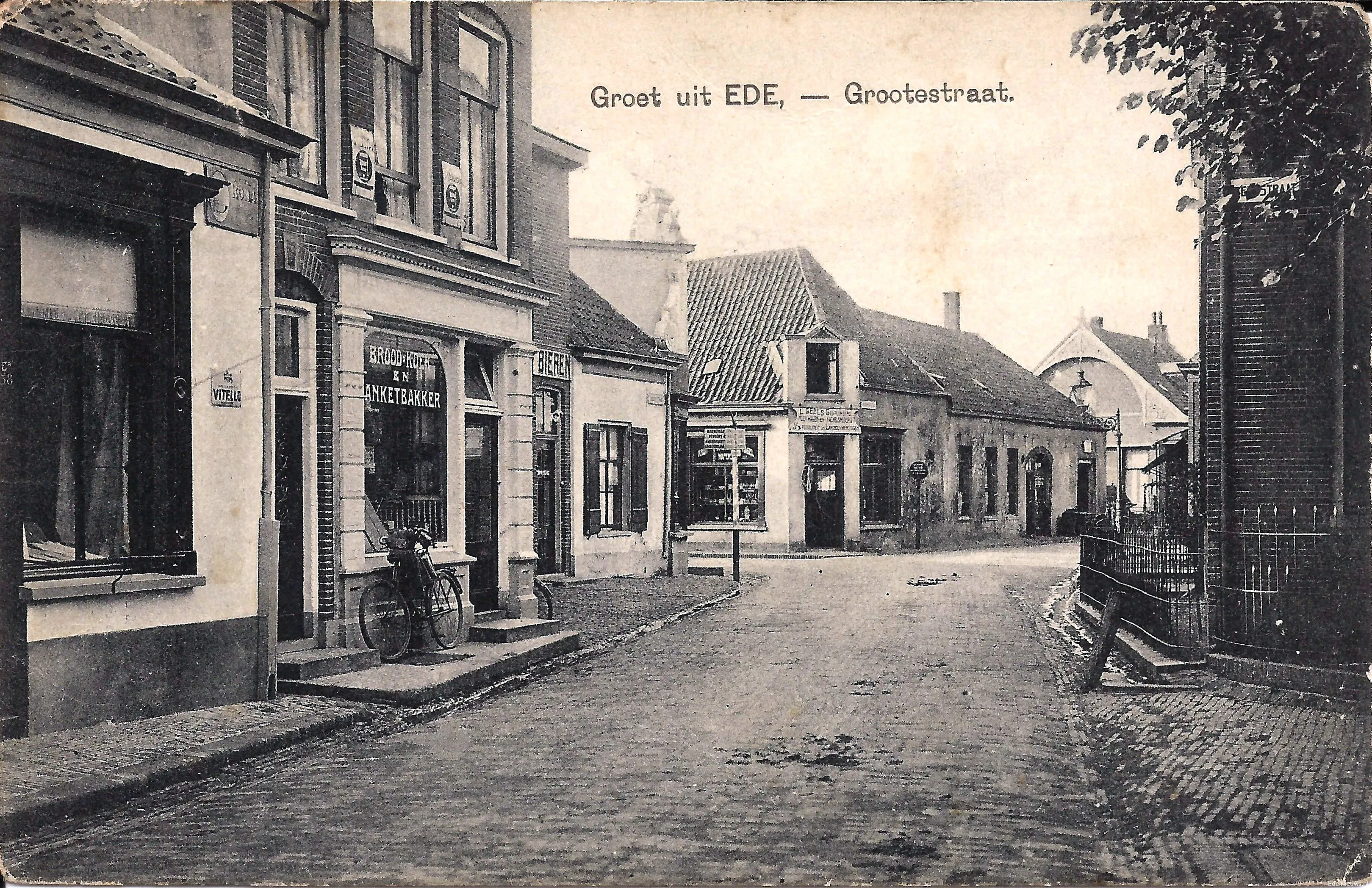 grotestraat ede omstreeks 1920