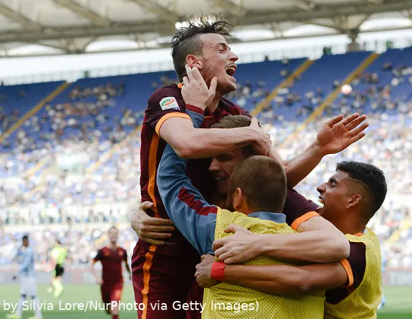florenzi abbracciato derby