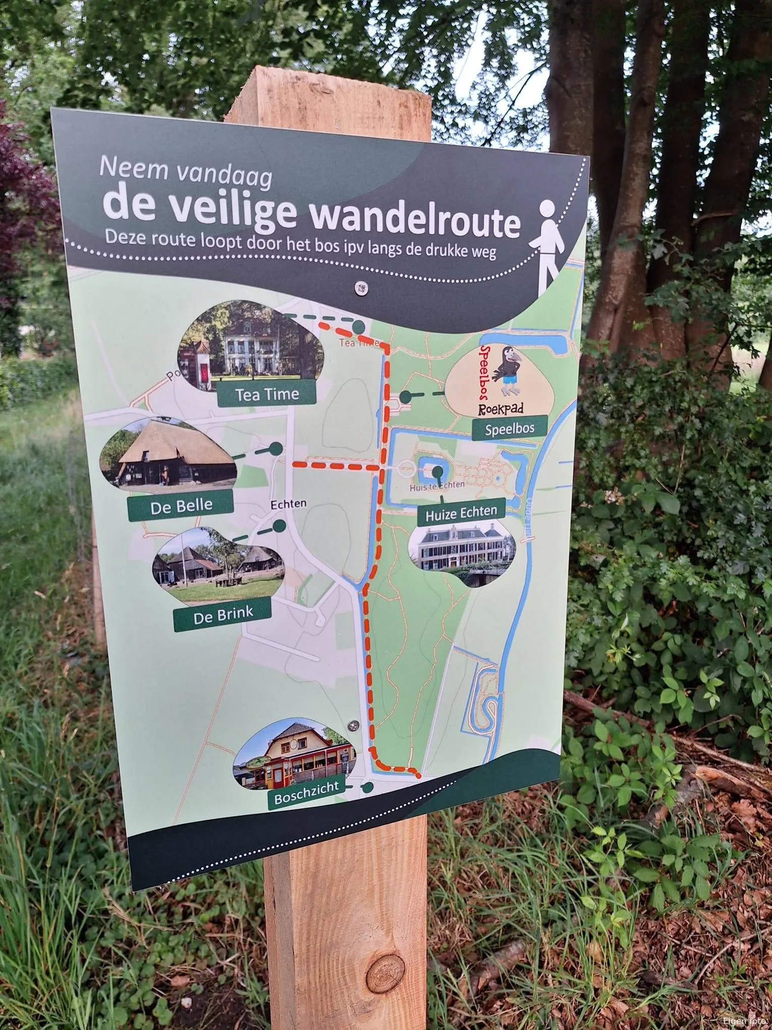 echten veilige wandelroute