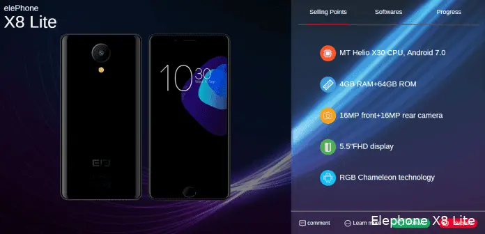 elephone x8 lite