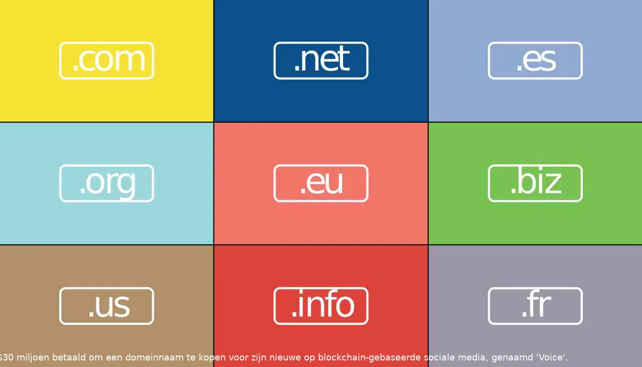 eos ontwikkelaar blockone betaald 30 miljoen voor domeinnaam cryptobenelux