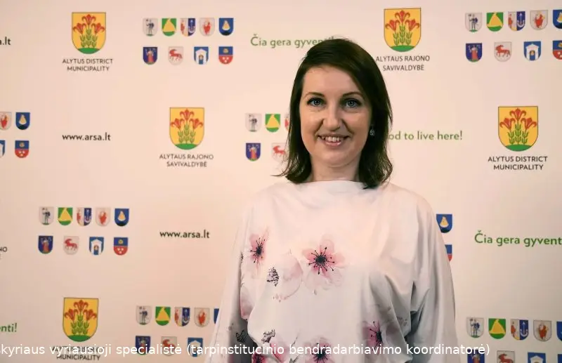 ernesta matone socialines paramos skyriaus vyriausioji specialiste tarpinstitucinio bendradarbiavimo koordinatore 2021