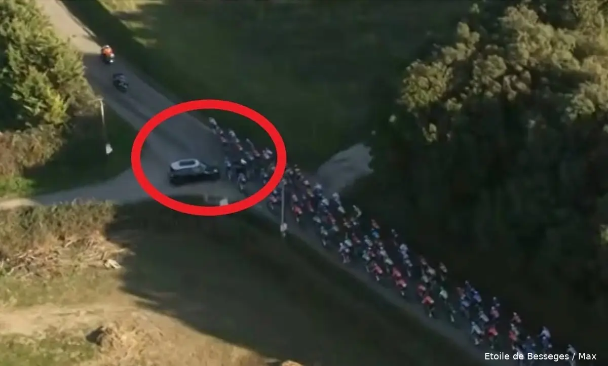 bil mod trafikken cykellob
