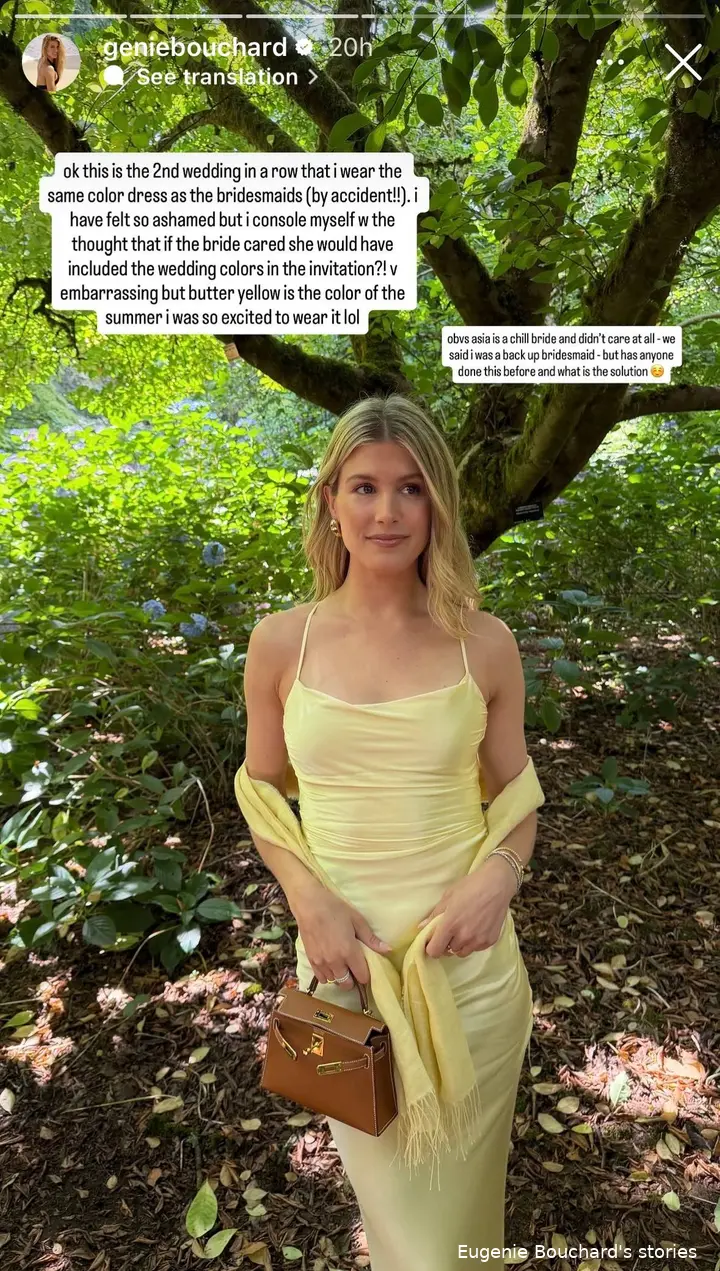 Eugenie Bouchard at Muhammad's wedding