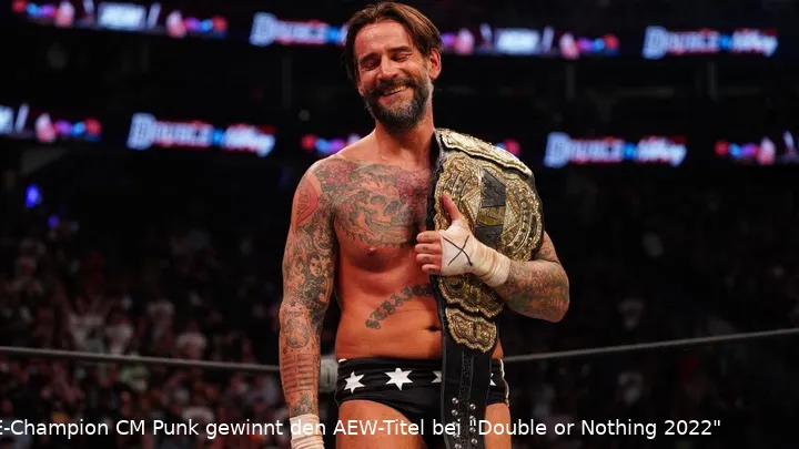 Bei "Double or Nothing 2022" war die Welt noch in Ordnung: CM Punk als AEW-Champion