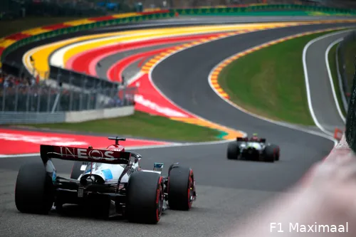 George Russell en Lewis Hamilton, kwalificatie GP België 2022, Circuit de Spa-Francorchamps (Foto:
Mercedes AMG F1)