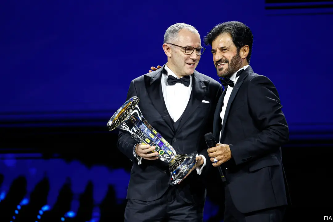 mohammed ben sulayem stefano domenicali red bull racing f1 2022 fia prize giving