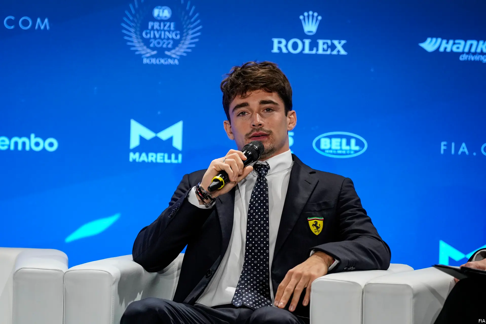 charles leclerc ferrari f1 2022 fia prize giving