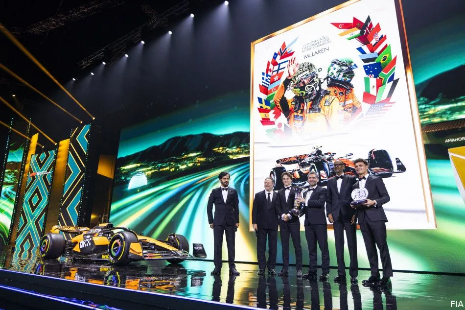 mclaren fia rwanda 2024 lando norris zak brown oscar piastri andrea stella