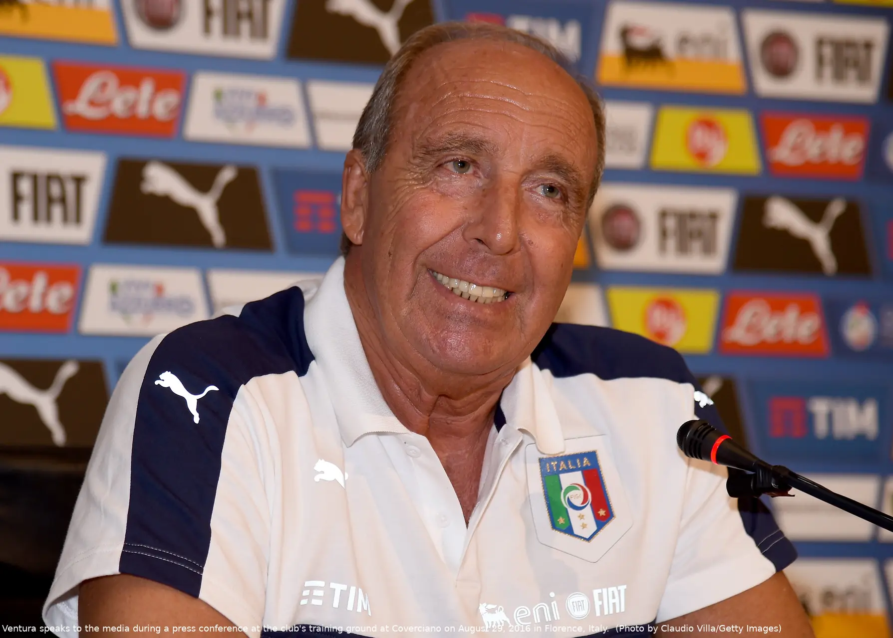 ventura conf stampa sorriso