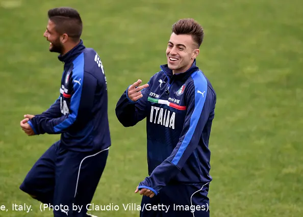 el shaarawy insigne allenamento nazionale