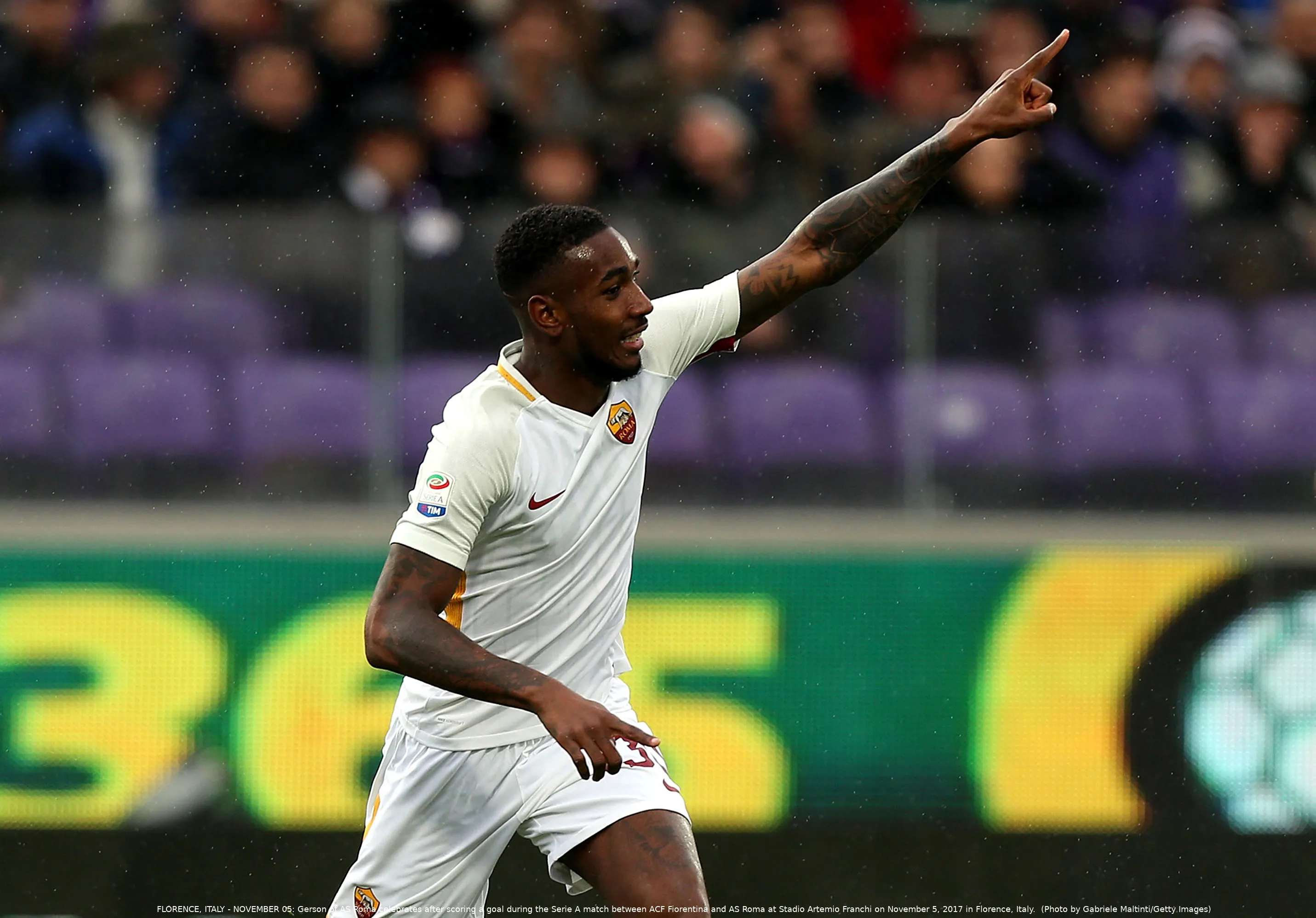 gerson esulta fiorentina roma