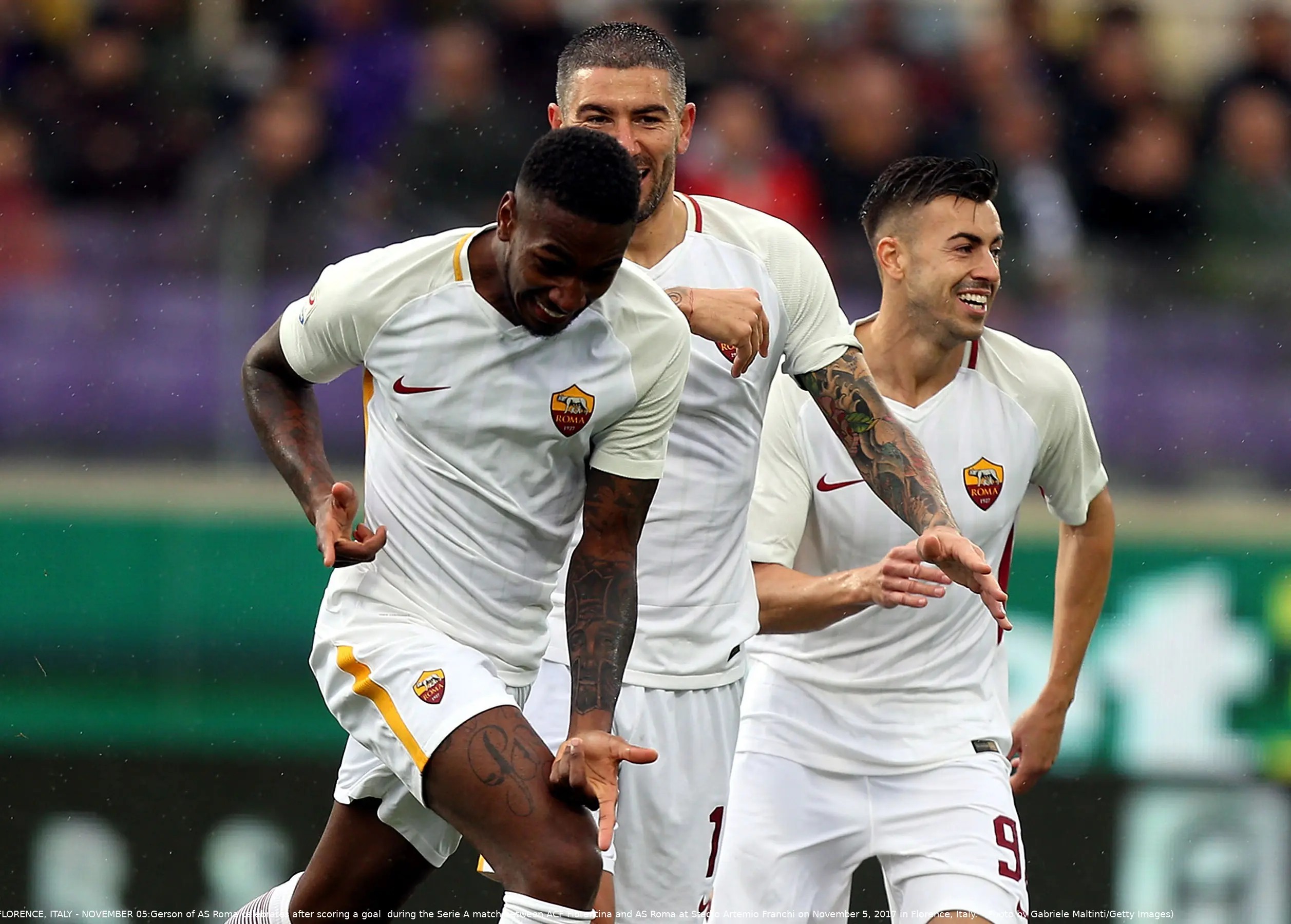 gerson kolarov el shaarawy fiorentina roma