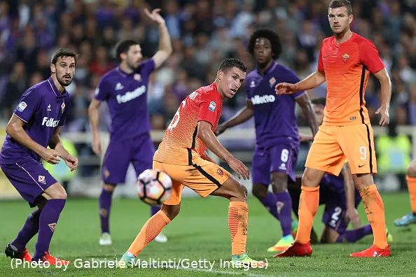 strootman azione fiorentina roma