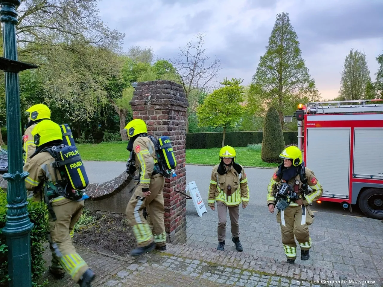 brandweer oefening kerktoren wessem