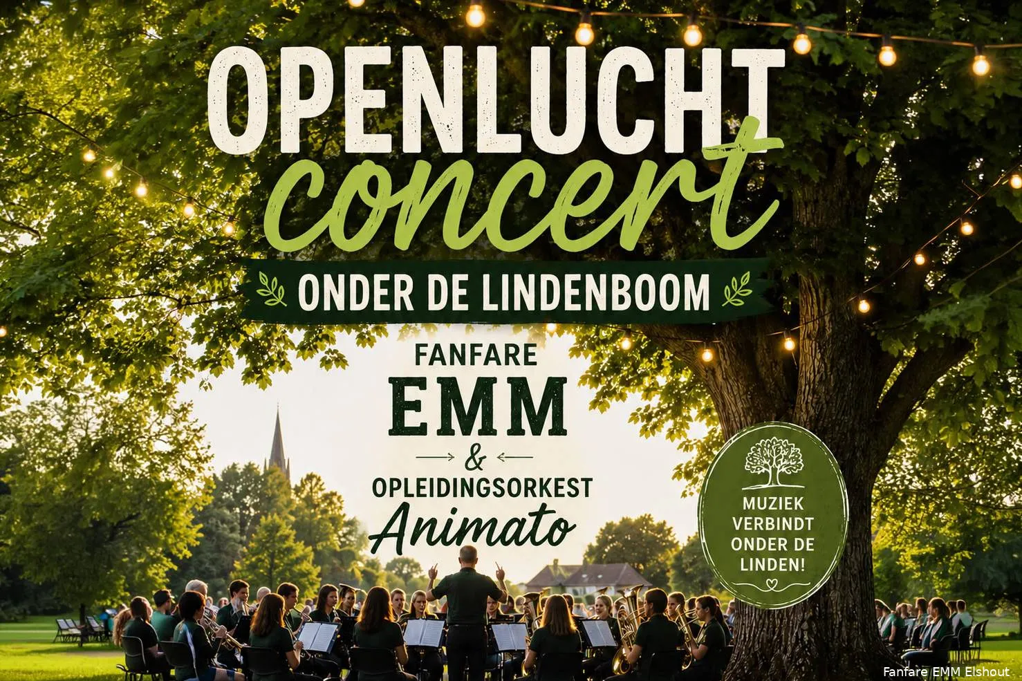 Onder de Linden concert 2026 Fanfare EMM Elshout