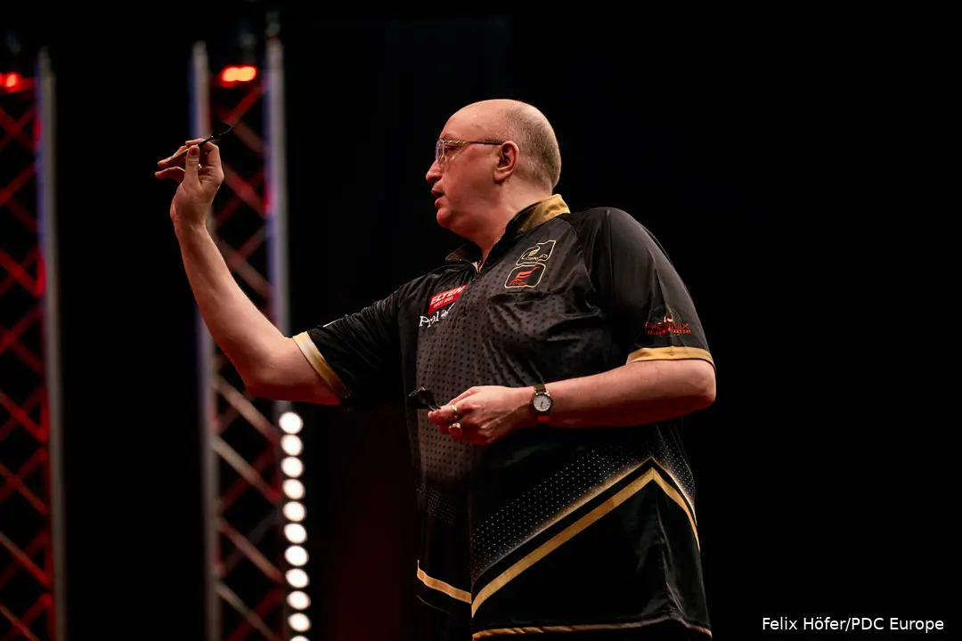 Andrew Gilding in actie