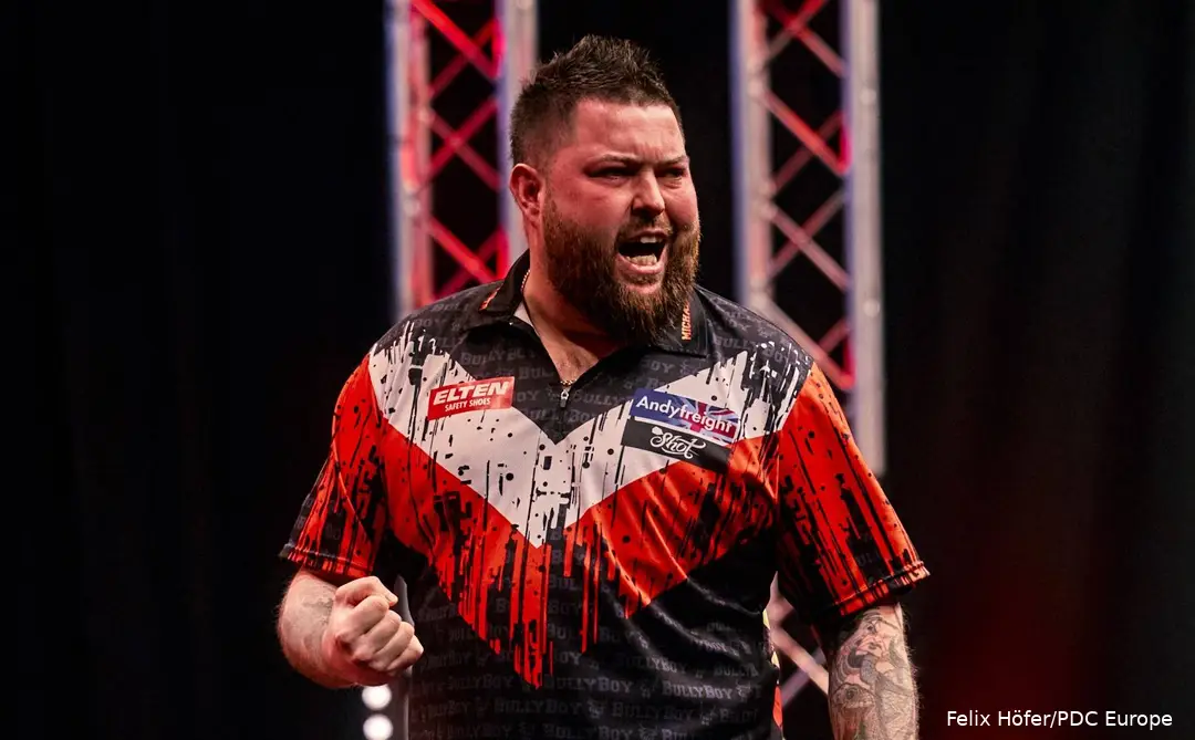 Michael Smith won de World Cup of Darts 2024 aan de zijde van Luke Humphries