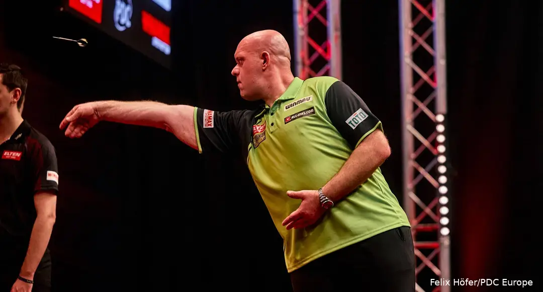 Michael van Gerwen in actie