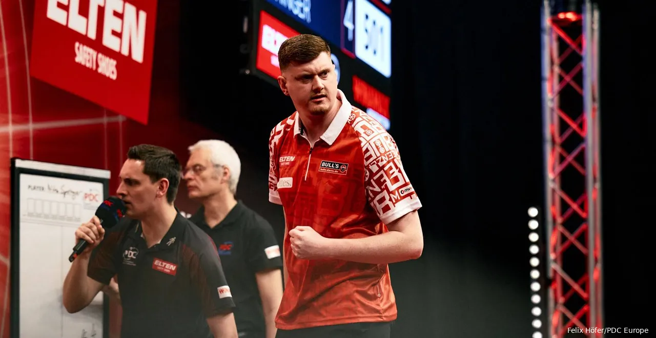 Mit Pauken und Trompeten: Niko Springer begeistert in seiner Debütsaison nicht nur die deutschen Dartfans