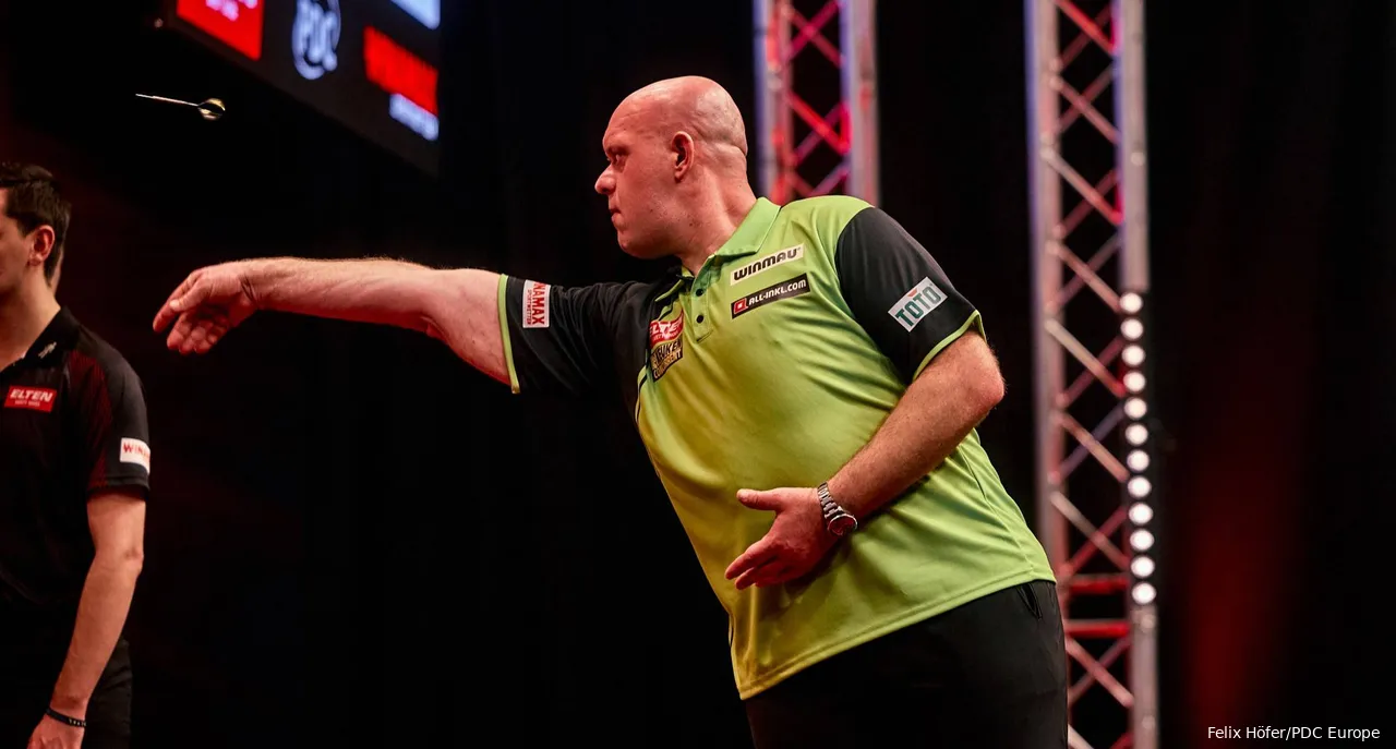 Michael van Gerwen erlitt vor kurzem eine "unangenehme" Verletzung