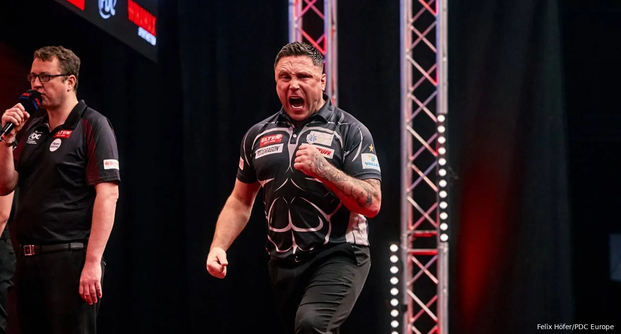 Ook Gerwyn Price stapelt dit jaar de hoge gemiddeldes op