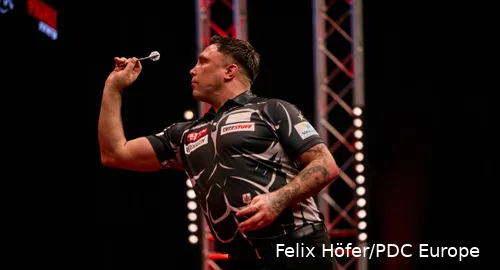 Gerwyn Price in Aktion&nbsp;