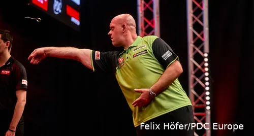 Michael van Gerwen erlitt vor kurzem eine "unangenehme" Verletzung