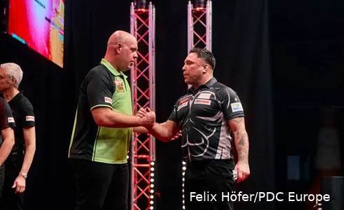 Price wurde bei seinem letzten Auftritt auf der Euro Tour in einem Thriller von Van Gerwen besiegt.