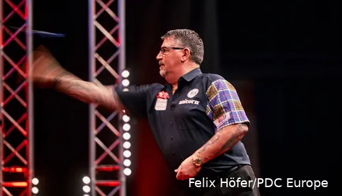 Gary Anderson in actie