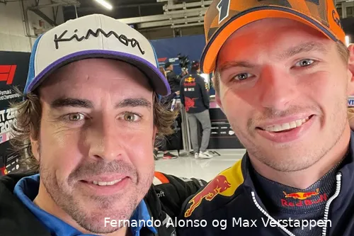 Fernando Alonso og Max Verstappen
