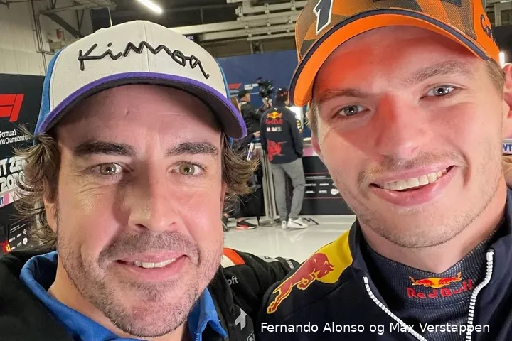 Fernando Alonso og Max Verstappen