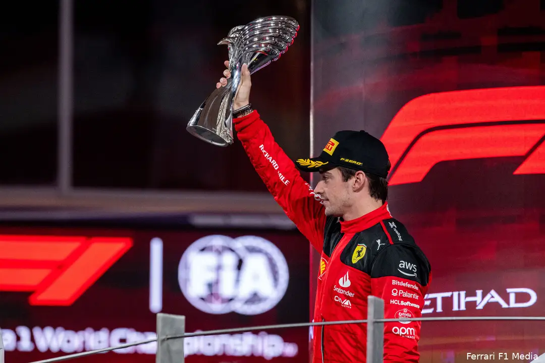 charles leclerc ferrari abu dhabi zondag 2023