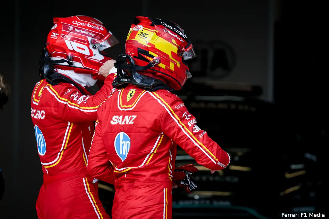 charles leclerc carlos sainz vrijdag cota ferrari sprintweekend 2024
