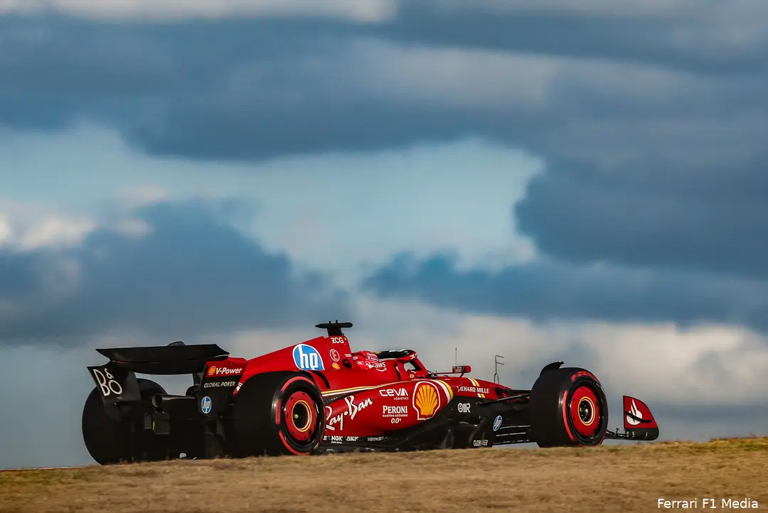 Leclerc in actie in Austin.