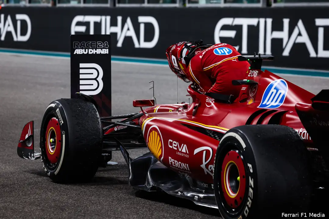 2leclerc ferrari abu dhabi 2024 zondag 7