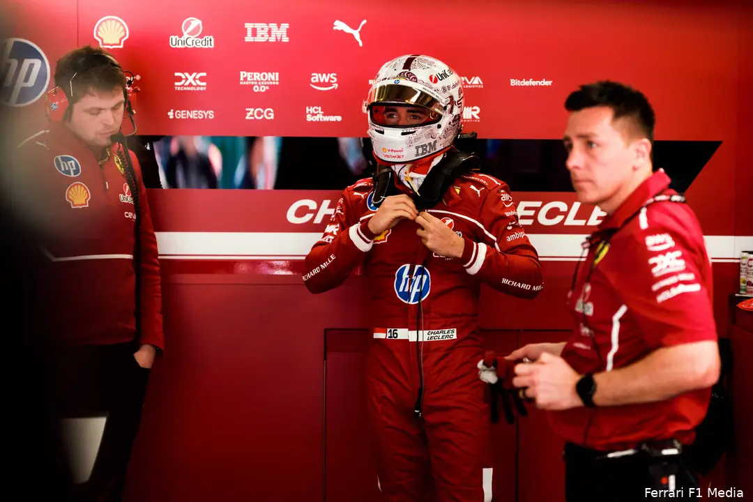 charles leclerc china 2025 zaterdag ferrari