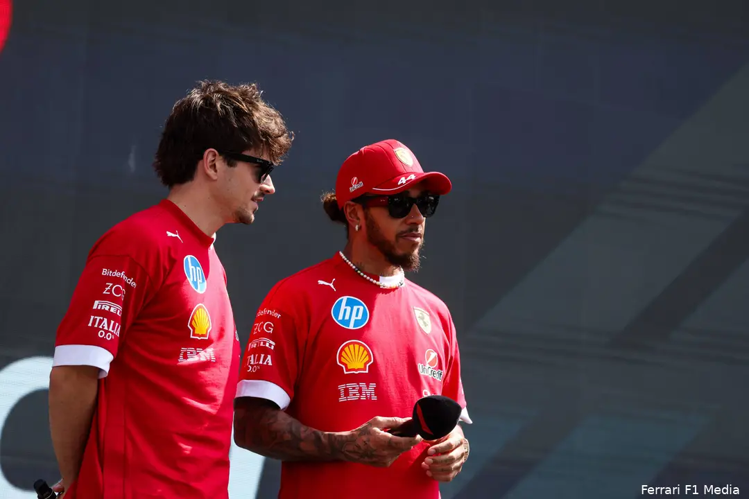 ferrari charles leclerc lewis hamilton gp saoedi arabie 2025 zaterdag 2