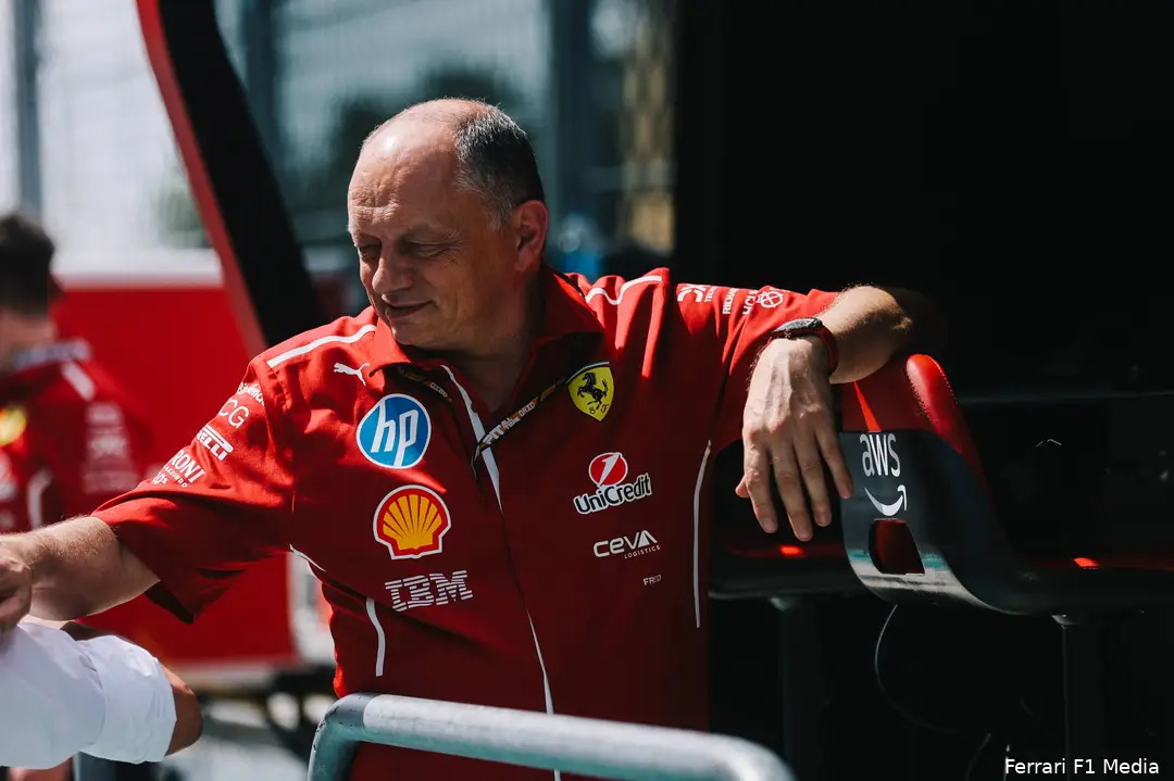 fred vasseur ferrari 2025 miami zaterdag