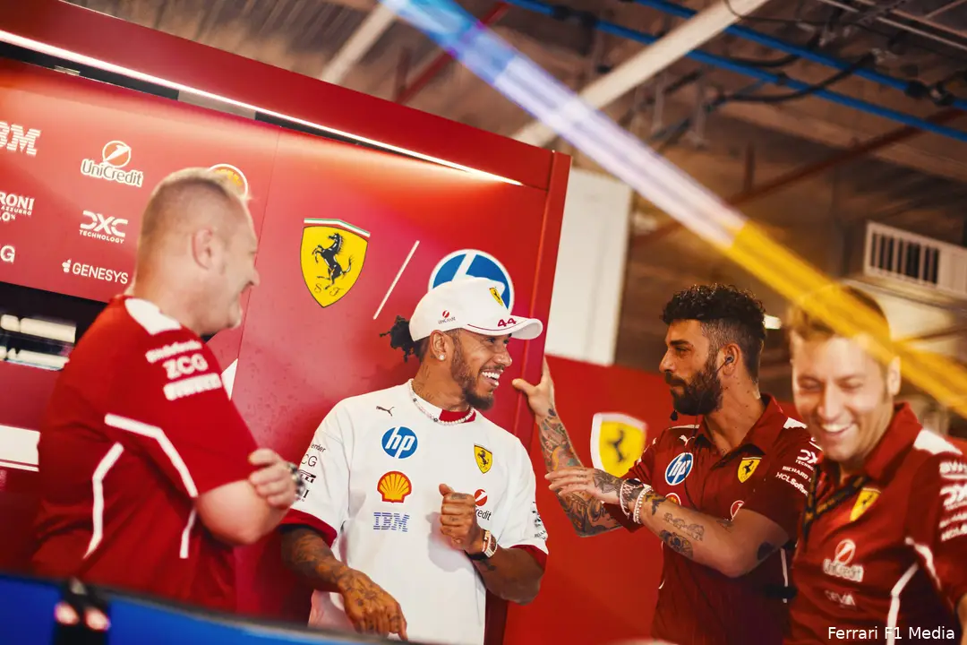 lewis hamilton ferrari 2025 miami zondag team