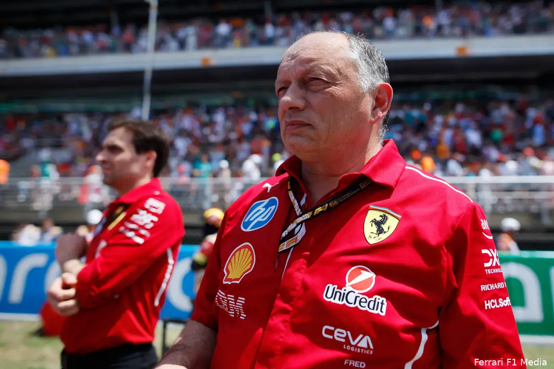 fred vasseur ferrari gp spanje 2025 zondag