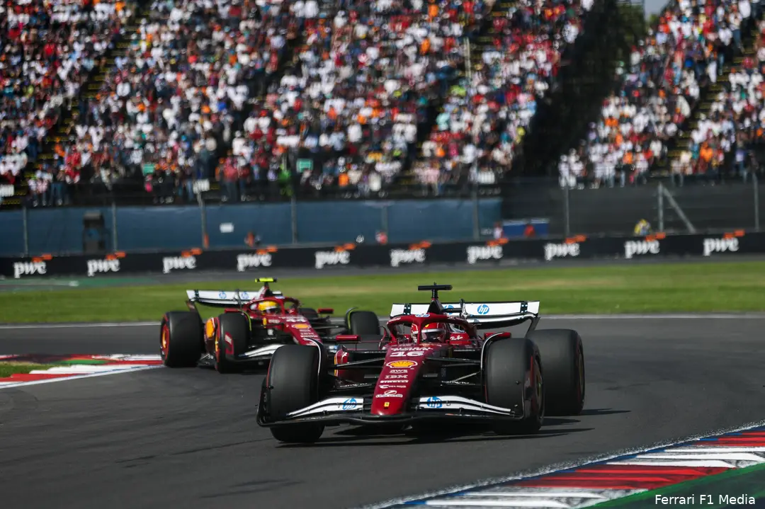 charles-leclerc-lewis-hamilton-ferrari-mexico-zondag-2025