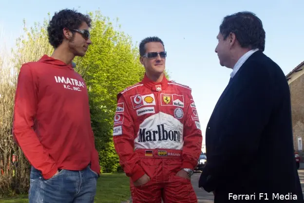 michael schumacher valentino rossi